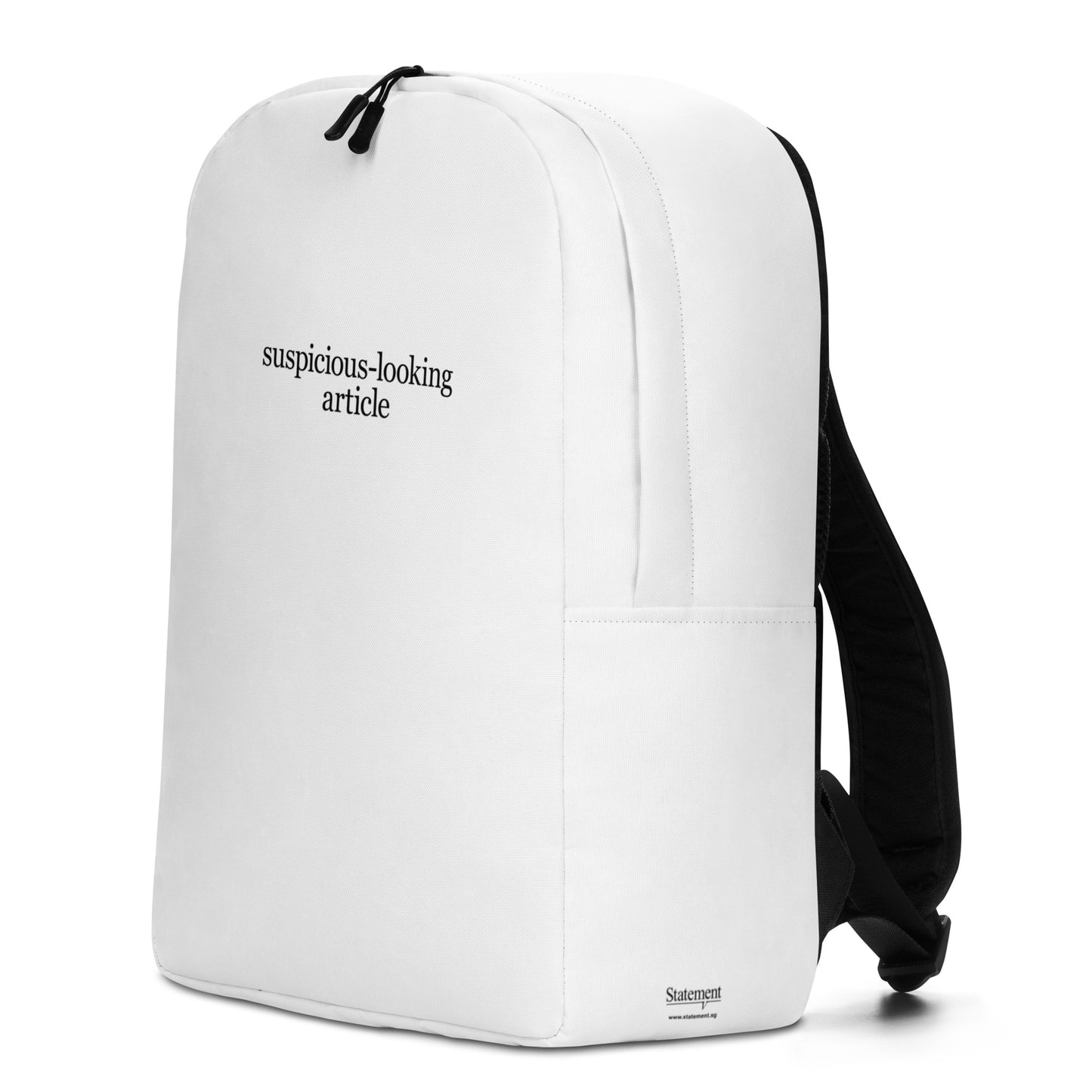 Suspicious-looking Article - White Backpack