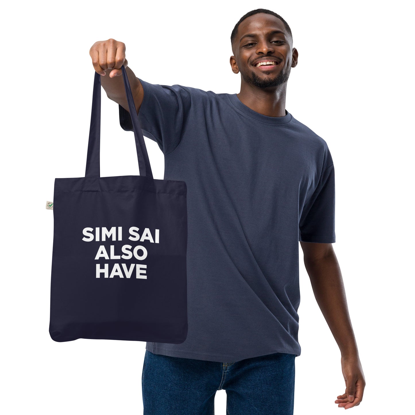 Simi Sai Also Have - Navy Blue Tote