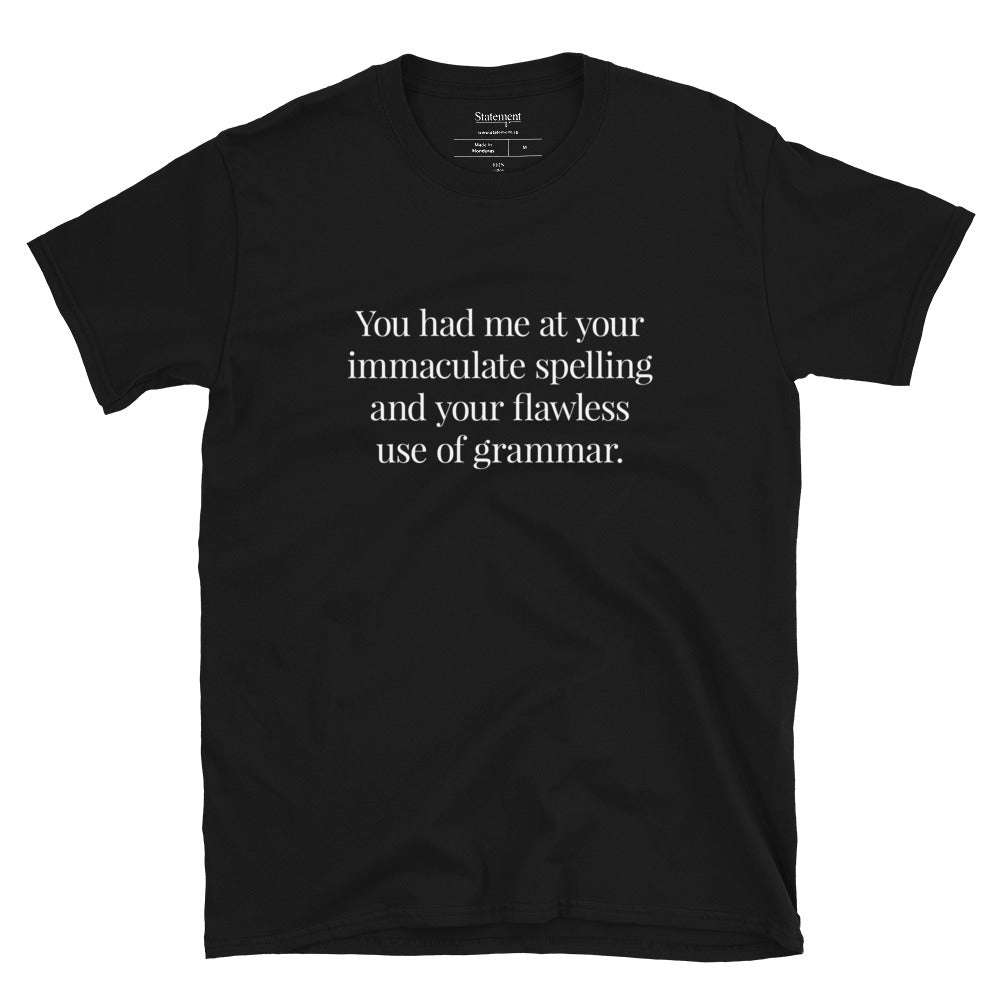 Immaculate Spelling - Black Tee