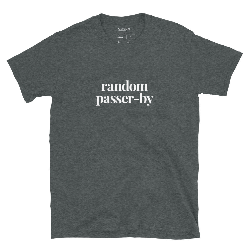 Random Passer-by (English) - Black/Navy/Dark Grey Tee