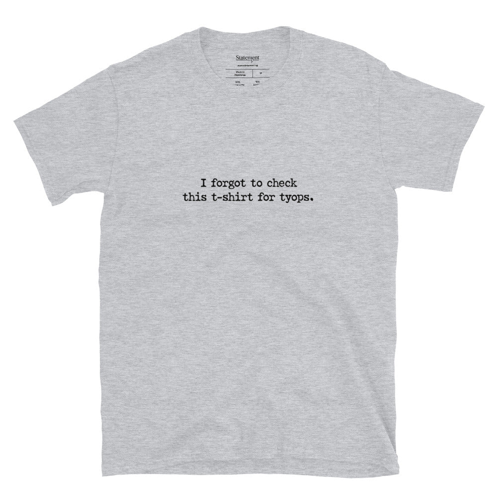 Typos - White/Grey Tee