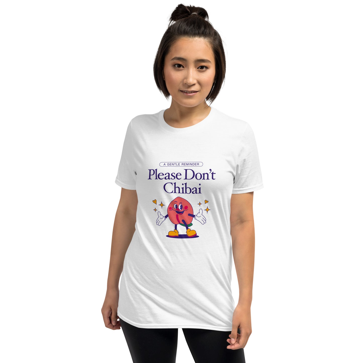 Please Don't Chibai - White/Grey Tee