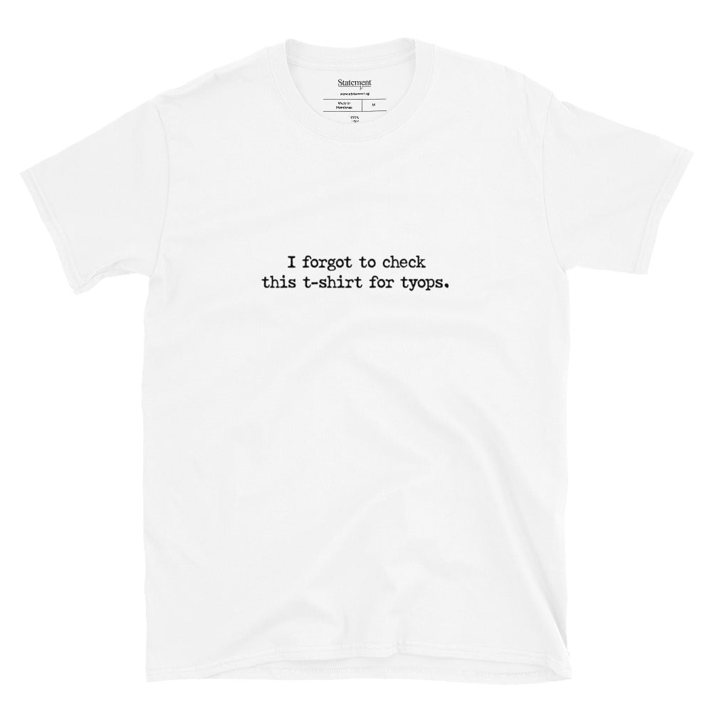 Typos - White/Grey Tee