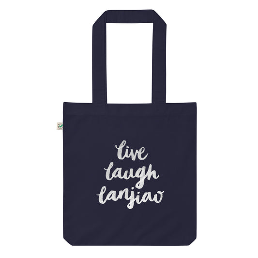 Live Laugh Lanjiao - Navy Blue Tote