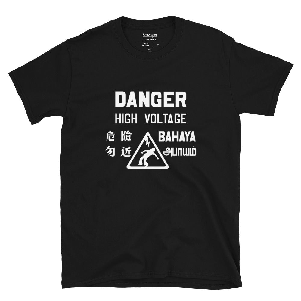 Danger High Voltage - Black Tee